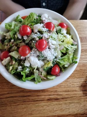 Greek salad at Follow Your Heart Market & Cafe in Canoga Park