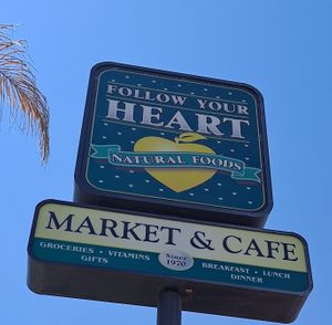 Established 1970. The rest, as they say, is history. at Follow Your Heart Market & Cafe in Canoga Park