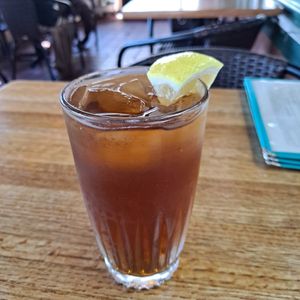 Unsweetened iced tea at Follow Your Heart Market & Cafe in Canoga Park