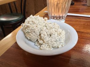 Tofu cottage cheese   at Follow Your Heart Market & Cafe in Canoga Park