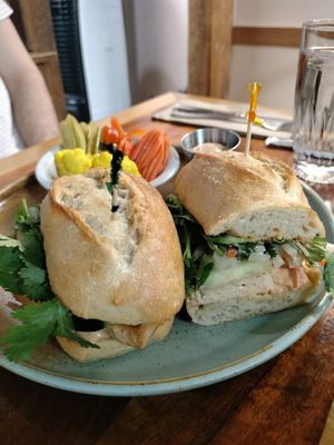 Tofu bahn mi at Follow Your Heart Market & Cafe in Canoga Park