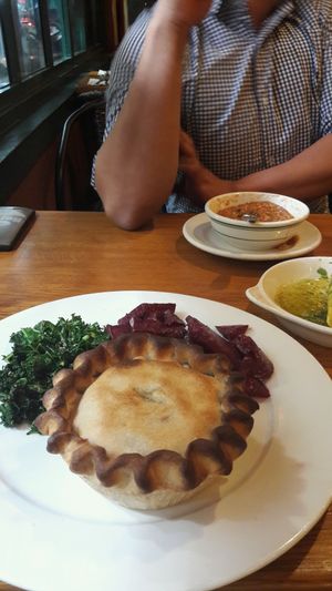 ";Chicken"; pot pie at Follow Your Heart Market & Cafe in Canoga Park