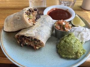 Zorro Burrito 😋   at Follow Your Heart Market & Cafe in Canoga Park