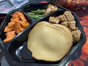 Thanksgiving Dinner for 1 😅😭🥹😎🤙😄😜  at Follow Your Heart Market & Cafe in Canoga Park