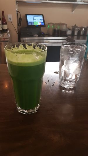 Green Juice! at Follow Your Heart Market & Cafe in Canoga Park