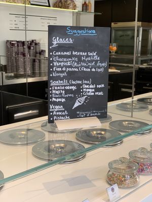 Menu at the moment at Bargello in Luxembourg City