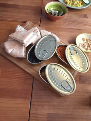 3 vegan dips! Super delicious  at Nude Bistrot in Jaen