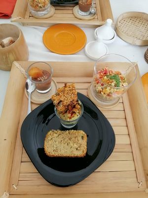 Daily menu at Dar Anis Yoga Studio in Marrakech