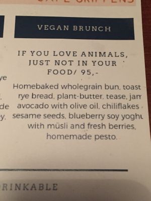 The vegan brunch at Café Griffens in Copenhagen