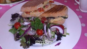 Vegan Panini at Johnny's cafe in Hayle Cornwall. Wow you need to try it. at Johnny's Cafe in Hayle