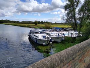 Just outside the front door at The Brampton Mill in Huntingdon