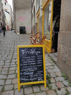 Pastes menu at Terra Vega in Nantes