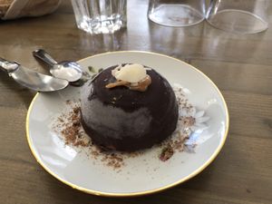 Chocolate “mound"  at Terra Vega in Nantes