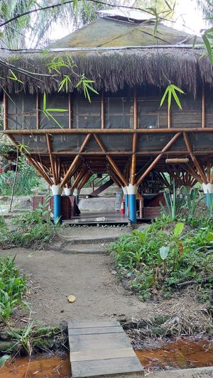 Entrance at Universo Pol Bamboo Hostel in Morro De Sao Paulo