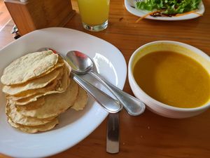 Soup at Pura vida in Tuxtla Gutierrez