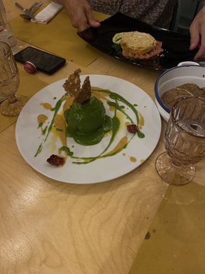 Stuffed courgette   at Orto in Gubbio