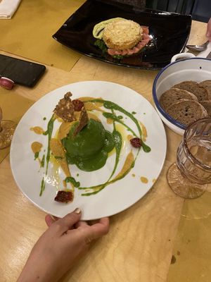 Stuffed courgette   at Orto in Gubbio