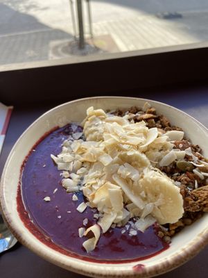 Vegan Acái bowl 🍒  at Nostra in Malmo