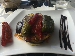 The vegan dish for 10e at Cañada de Garachico in Tenerife