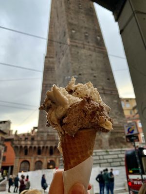 sotto le due torri at Gelateria Gianni in Bologna