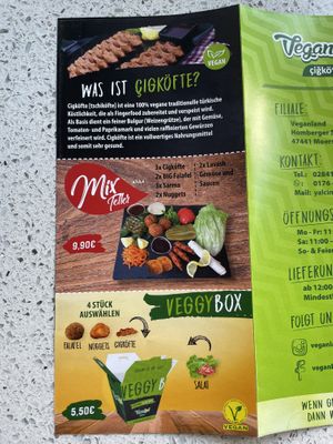 Flyer 2022  at Veganland in Moers