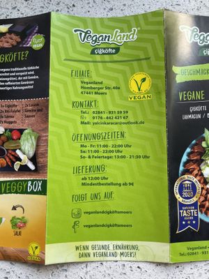 Flyer 2022  at Veganland in Moers