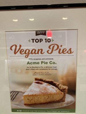 Sign in store at Acme Pie Company in Arlington
