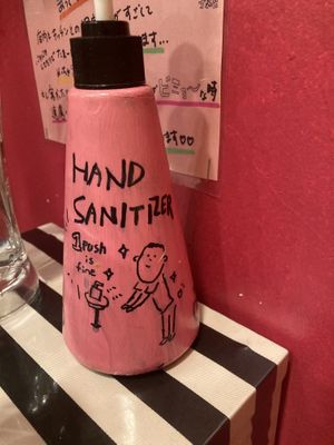 Cute signs and drawings everywhere   at OKO Okonomiyaki in Osaka