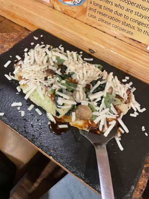   at OKO Okonomiyaki in Osaka