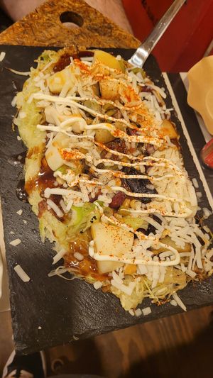 Vegan kewpie mayo at OKO Okonomiyaki in Osaka