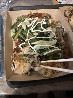   at OKO Okonomiyaki in Osaka