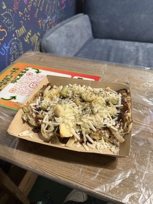   at OKO Okonomiyaki in Osaka