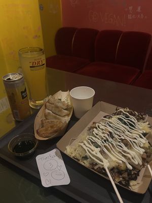   at OKO Okonomiyaki in Osaka