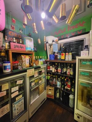 Drink station in 1st floor at OKO Okonomiyaki in Osaka