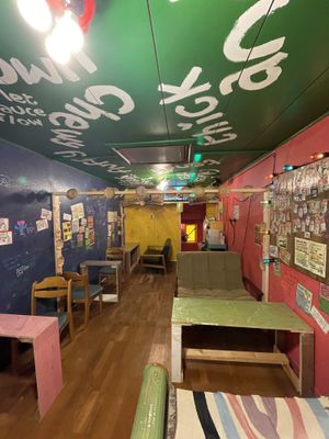 One of 7 floors  at OKO Okonomiyaki in Osaka