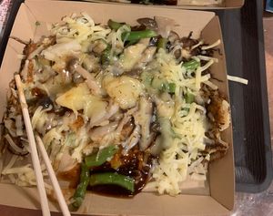 Veggie okanamayaki!   at OKO Okonomiyaki in Osaka