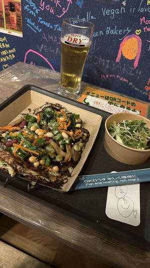   at OKO Okonomiyaki in Osaka