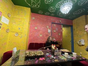 Funky rooms   at OKO Okonomiyaki in Osaka