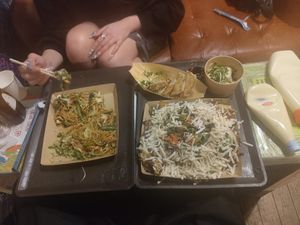 Oopsie we already dug in at OKO Okonomiyaki in Osaka