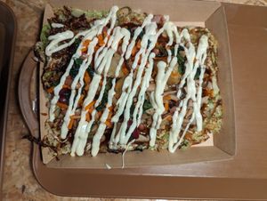 Medium Okonomyaki at OKO Okonomiyaki in Osaka