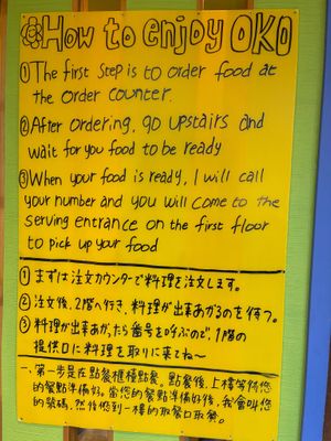 Steps to Oko at OKO Okonomiyaki in Osaka