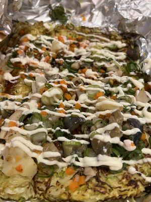   at OKO Okonomiyaki in Osaka