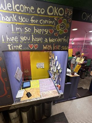 Counter  at OKO Okonomiyaki in Osaka