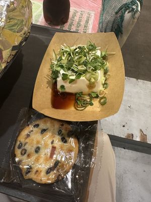 Salty tofu cold  at OKO Okonomiyaki in Osaka
