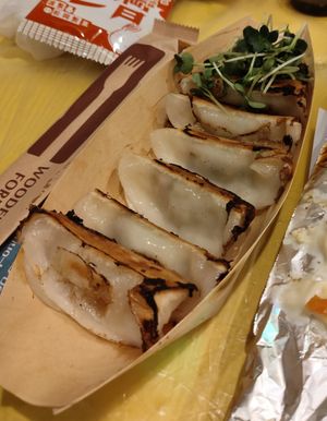 Gyoza at OKO Okonomiyaki in Osaka