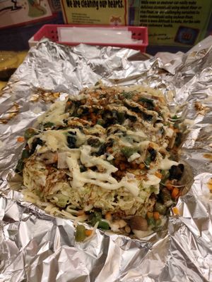 Okonomiyaki at OKO Okonomiyaki in Osaka