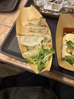 Vegan Goyoza  at OKO Okonomiyaki in Osaka