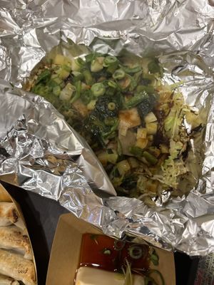 Vegan pick 5 veggies!!  at OKO Okonomiyaki in Osaka