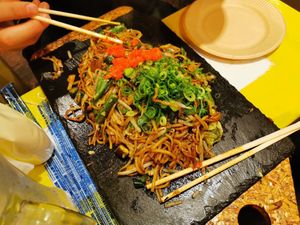 Vegan Yakisoba at OKO Okonomiyaki in Osaka