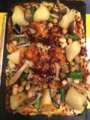 Vegan Okonomiyaki  at OKO Okonomiyaki in Osaka